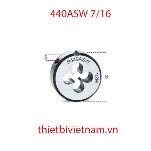 Bộ 3 chiếc ROUND DIES WHITWORTH THREAD BETA MODEL 440ASW 7/16