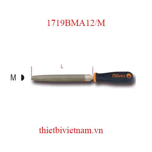 Bộ 3 chiếc SECOND-CUT HALF-ROUND FILES BETA MODEL 1719BMA12/M