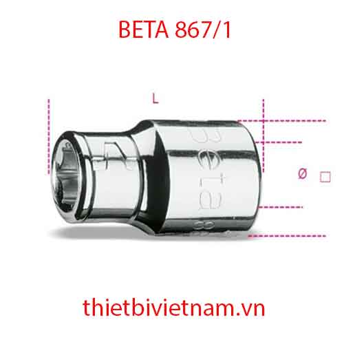 Bộ 5 chiếc BIT HOLDER SOCKETS FOR ITEM 867 BETA MODEL 867/1