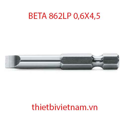 Bộ 5 chiếc BITS FOR SLOTTED HEAD SCREWS BETA MODEL 862LP 0,6X4,5