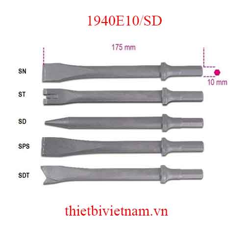 Bộ 5 chiếc CHISELS FOR AIR HAMMERS BETA MODEL 1940E10/SD