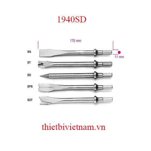 Bộ 5 chiếc CHISELS FOR AIR HAMMERS ITEMS BETA MODEL 1940SD