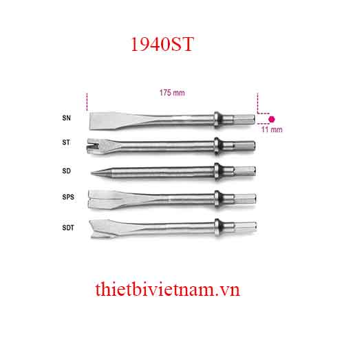 Bộ 5 chiếc CHISELS FOR AIR HAMMERS ITEMS BETA MODEL 1940ST