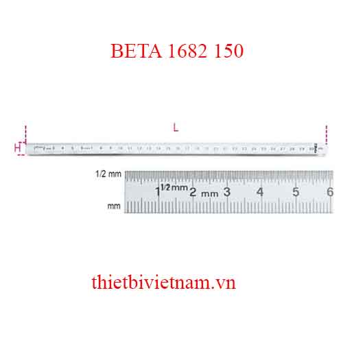 Bộ 5 chiếc FLEXIBLE GRADUATED RULES BETA MODEL 1682 150
