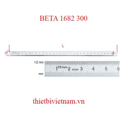 Bộ 5 chiếc FLEXIBLE GRADUATED RULES BETA MODEL 1682 300