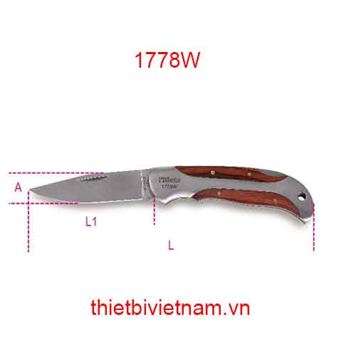 Bộ 5 chiếc FOLDAWAY KNIFE, WOODEN HANDLE BETA MODEL 1778W