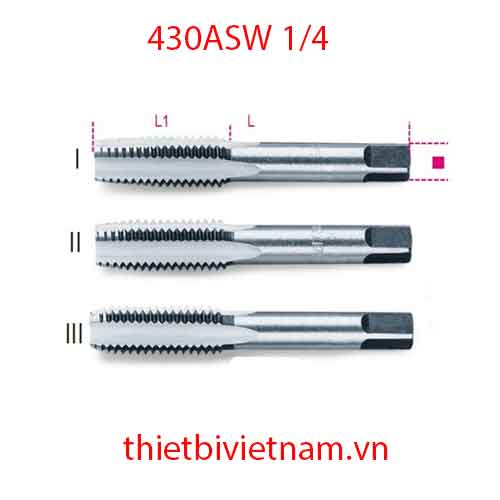 Bộ 5 chiếc HAND TAPS COARSE PITCH BETA MODEL 430ASW 1/4