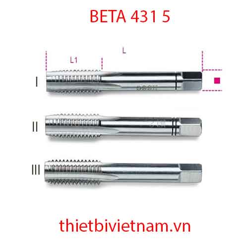 Bộ 5 chiếc HAND TAPS COARSE PITCH HSS BETA MODEL 431 5