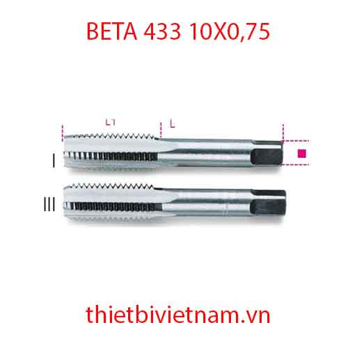 Bộ 5 chiếc HAND TAPS FINE PITCH BETA MODEL 433 10X0,75