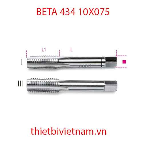 Bộ 5 chiếc HAND TAPS FINE PITCH BETA MODEL 434 10X075
