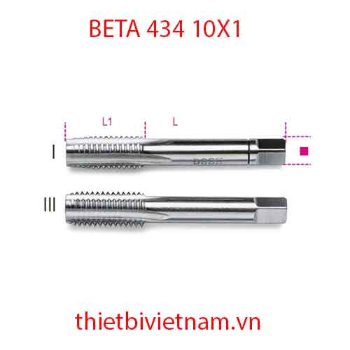 Bộ 5 chiếc HAND TAPS FINE PITCH BETA MODEL 434 10X1