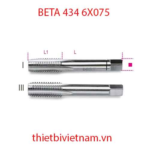 Bộ 5 chiếc HAND TAPS FINE PITCH BETA MODEL 434 6X075