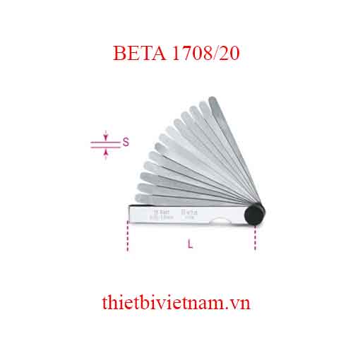 Bộ 5 chiếc METRIC FEELER GAUGES BETA MODEL 1708/20