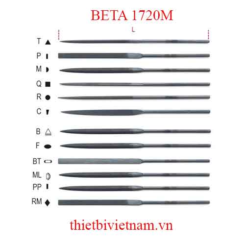 Bộ 5 chiếc NEEDLE FILES BETA MODEL 1720M
