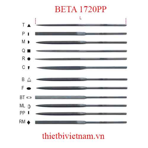 Bộ 5 chiếc NEEDLE FILES BETA MODEL 1720PP
