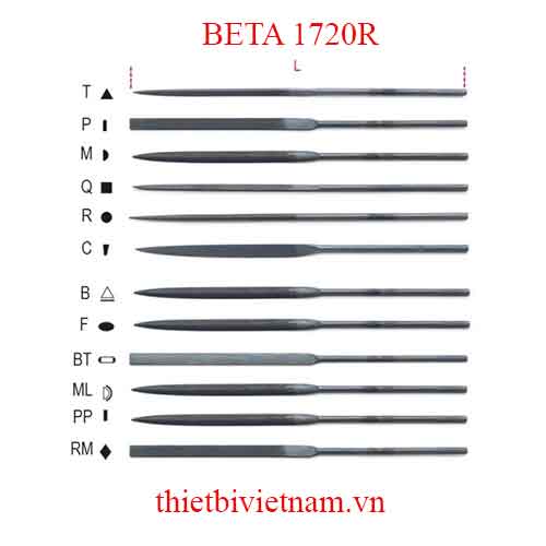 Bộ 5 chiếc NEEDLE FILES BETA MODEL 1720R