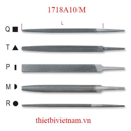 Bộ 5 chiếc ROUGH HALF-ROUND FILES BETA MODEL 1718A10/M