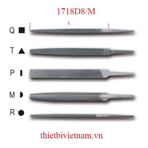 Bộ 5 chiếc ROUGH HALF-ROUND FILES BETA MODEL 1718D8/M