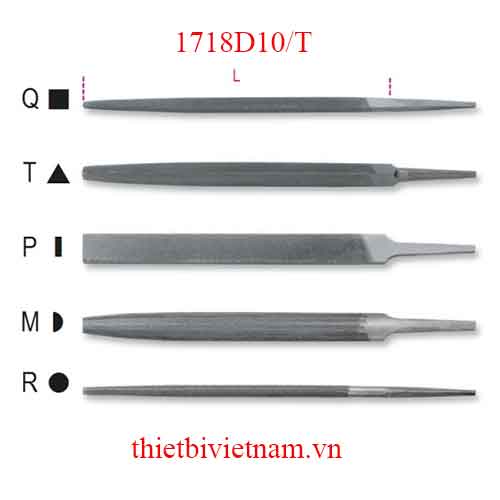 Bộ 5 chiếc ROUGH TRIANGULAR FILES BETA MODEL 1718D10/T