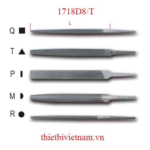 Bộ 5 chiếc ROUGH TRIANGULAR FILES BETA MODEL 1718D8/T