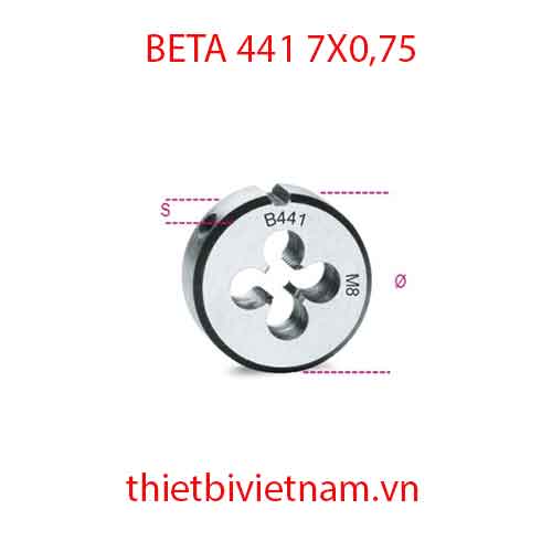 Bộ 5 chiếc ROUND DIES FINE PITCH BETA MODEL 441 7X0,75