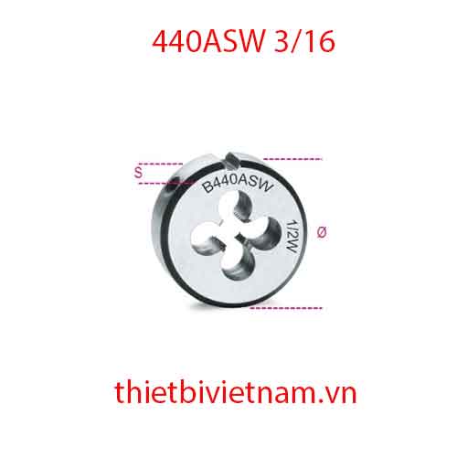 Bộ 5 chiếc ROUND DIES WHITWORTH THREAD BETA MODEL 440ASW 3/16