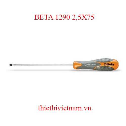 Bộ 5 chiếc SCREWDRIVERS SLOTTED HEAD BETA MODEL 1290 2,5X75