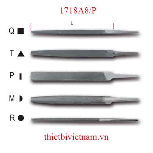 Bộ 5 chiếc SECOND-CUT FLAT FILES BETA MODEL 1718A8/P