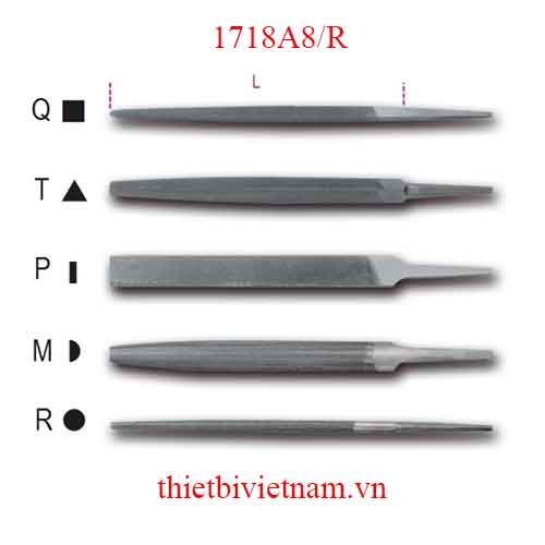 Bộ 5 chiếc SECOND-CUT ROUND FILES BETA MODEL 1718A8/R