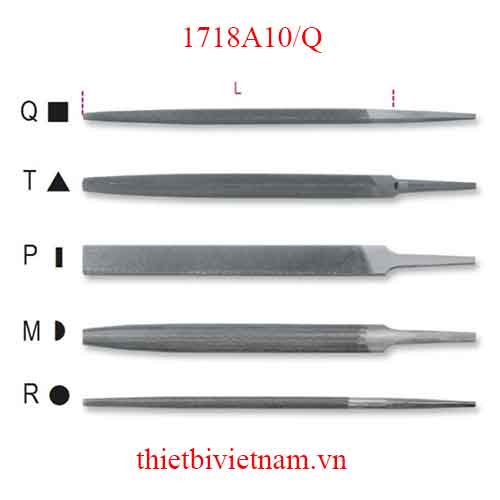 Bộ 5 chiếc SECOND-CUT SQUARE FILES BETA MODEL 1718A10/Q