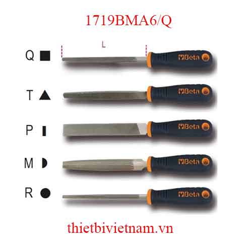 Bộ 5 chiếc SECOND-CUT SQUARE FILES BETA MODEL 1719BMA6/Q