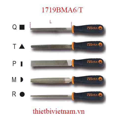 Bộ 5 chiếc SECOND-CUT TRIANGULAR FILES BETA MODEL 1719BMA6/T