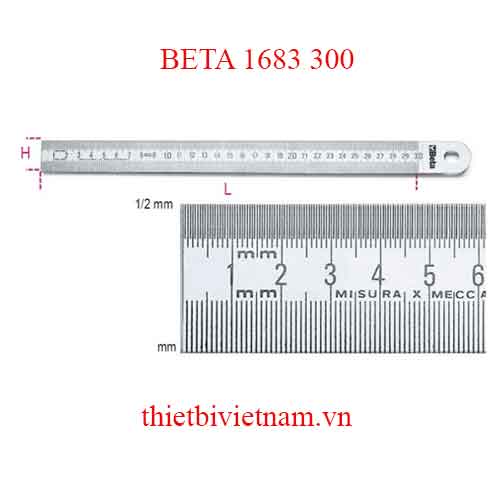 Bộ 5 chiếc SEMI-RIGID GRADUATED RULES BETA MODEL 1683 300