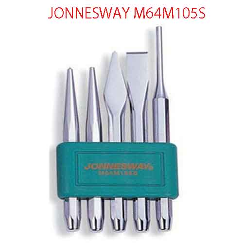 Bộ 5 đột và đục JONNESWAY M64M105S