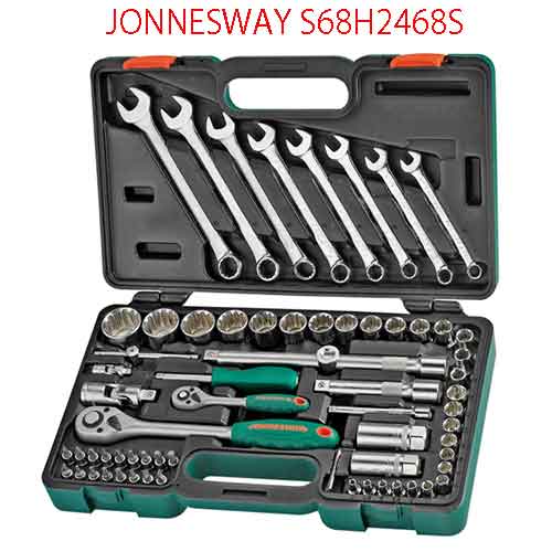 Bộ 68 khẩu/tay vặn ¼” và ½” JONNESWAY S68H2468S
