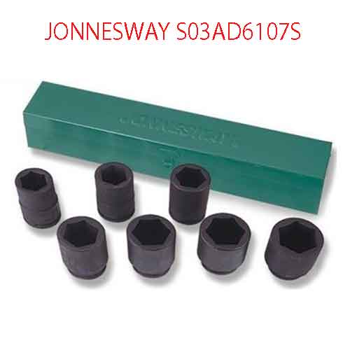 Bộ 7 khẩu đen 6 cạnh ¾” hệ mét JONNESWAY S03AD6107S