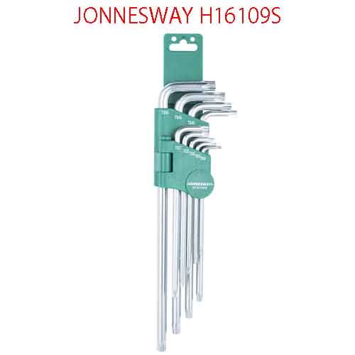 Bộ 9 tay L hoa thị 6 cánh 1 kiểu đầu vặn JONNESWAY H16109S