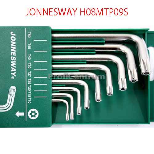 Bộ 9 tay L hoa thị 6 cánh 2 kiểu đầu vặn JONNESWAY H08MTP09S