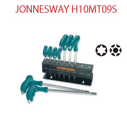 Bộ 9 tay T hoa thị 6 cánh 2 kiểu đầu vặn JONNESWAY H10MT09S