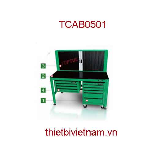 BỘ BÀN NGUỘI CHUYÊN DÙNG CÓ ĐỒ NGHỀ 157 CHI TIẾT HÃNG TOPTUL TAAA1607 