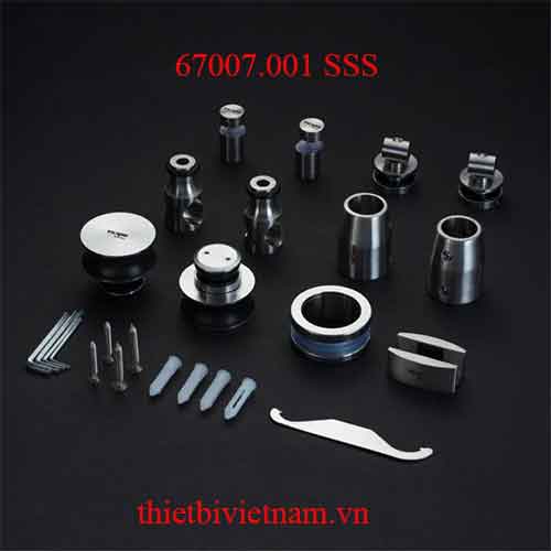 Bộ bánh xe cửa lùa kính ray tròn VICKINI 67007.001 SSS