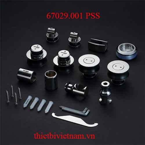 Bộ bánh xe cửa lùa kính ray tròn VICKINI 67029.001 PSS