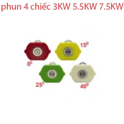 Bộ béc phun 4 chiếc 3KW 5.5KW 7.5KW