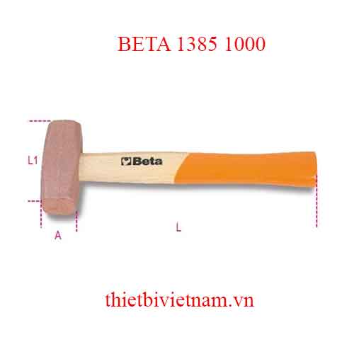 Bộ Búa 2 chiếc COPPER HEAD HAMMERS WOODEN BETA MODEL 1385 1000