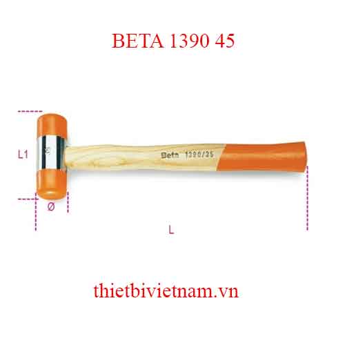 Bộ Búa 4 chiếc SOFT FACE HAMMERS WOODEN BETA MODEL 1390 45