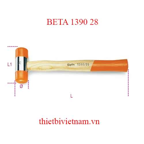 Bộ Búa 5 chiếc SOFT FACE HAMMERS WOODEN BETA MODEL 1390 28