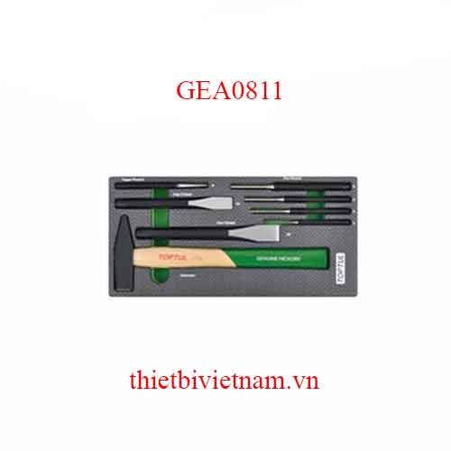 BỘ BÚA ĐỤC 8 MÓN TOPTUL GEA0811