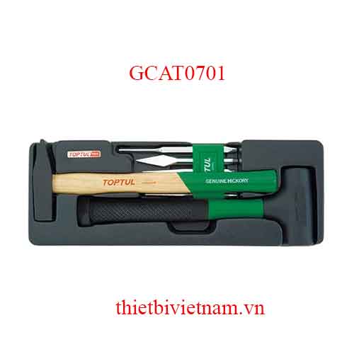 BỘ BÚA VÀ ĐỤC 7 MÓN TOPTUL GCAT0701