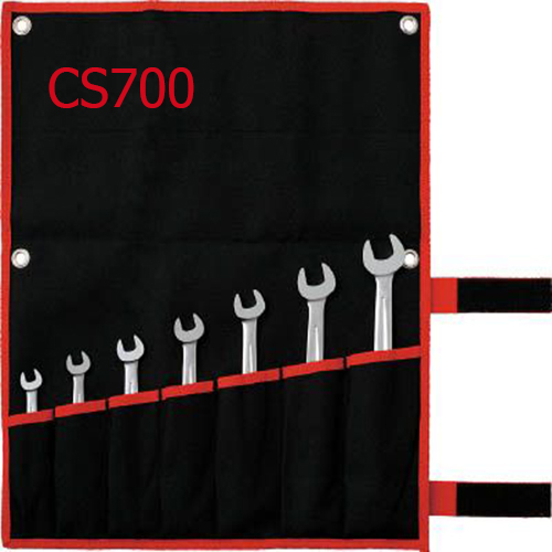 Bộ cà lê liền chòng hệ mét, 7 chi tiết dài 8-19mm (túi đựng)