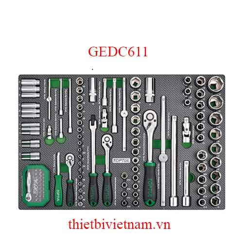 BỘ CẦN SIẾT 126 CHI TIẾT TOPTUL GEDC611